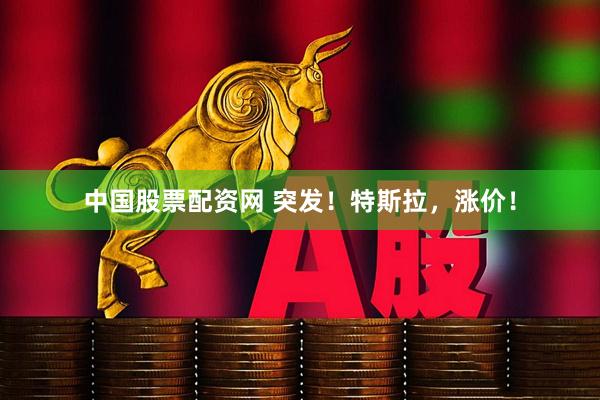 中国股票配资网 突发！特斯拉，涨价！
